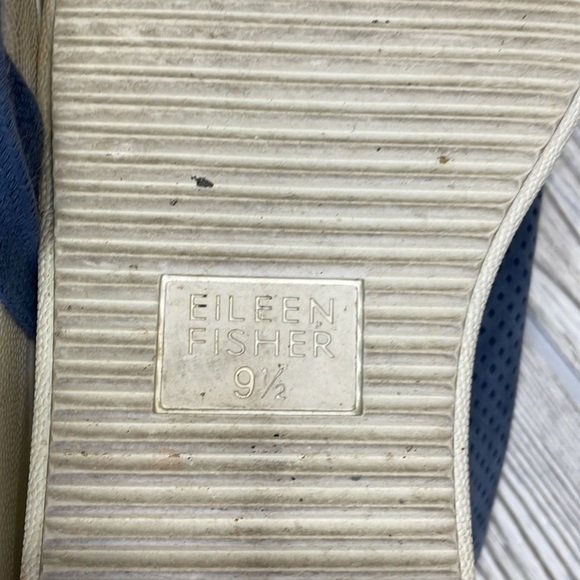 Eileen Fisher Clifton Tan Perforated
Suede Lace Up Sneakers - Picture 5 of 5